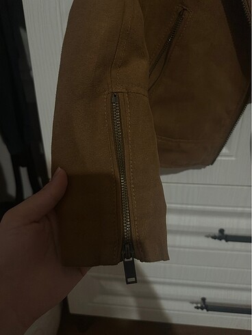 m Beden H&M taba rengi ceket, süet M beden