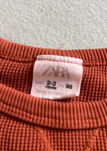 Zara Kiremit rengi ara Kız Uzun Kollu Takım