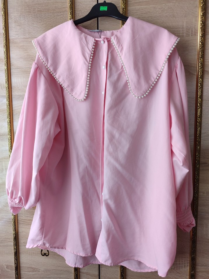 İnci Detaylı Pembe Midi Tunik - Görsel 4