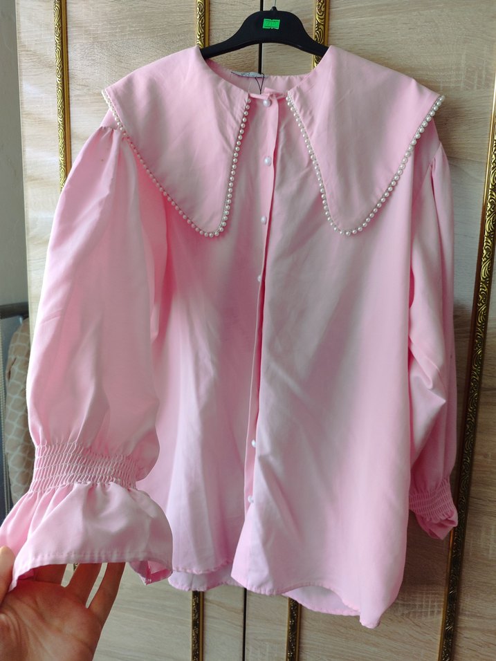 İnci Detaylı Pembe Midi Tunik - Görsel 3