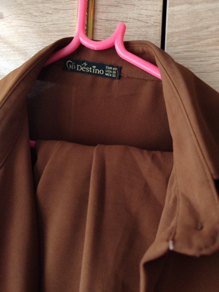 Drapeli Camel Kadın Takım Elbise - Görsel 5