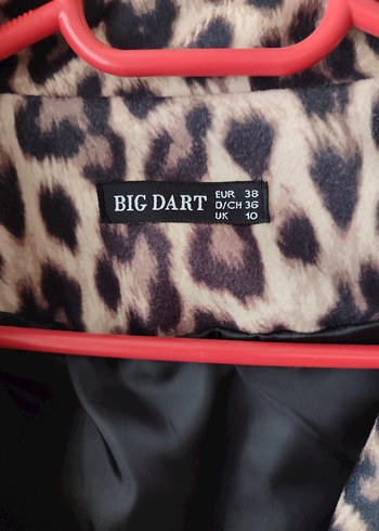 Leopar Desenli Uzun Kadın Palto - Görsel 4