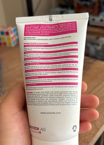 Solante SPF 50+ Güneş Koruyucu Losyon - Görsel 2