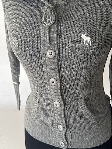 s Beden gri Renk Abercrombie vintage hırka