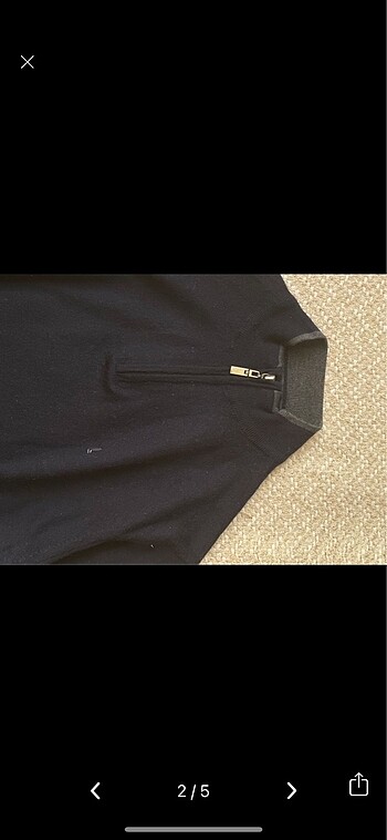 Pull and Bear Fermuarlı sweat kazak