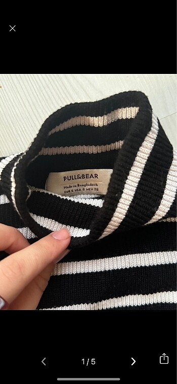 Pull and bear çizgili body
