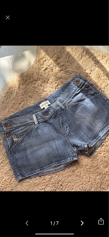 Diesel Y2k düşük bel denim şort