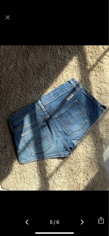 s Beden Y2k düşük bel denim şort Abercrombie