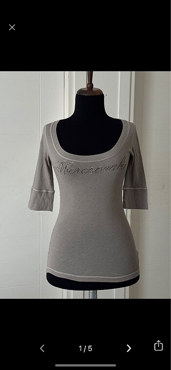 Abercrombie Y2k yarım kol bluz body