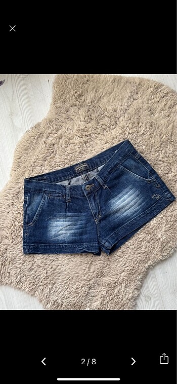 Abercrombie & Fitch 2k düşük bel Abercrombie denim şort