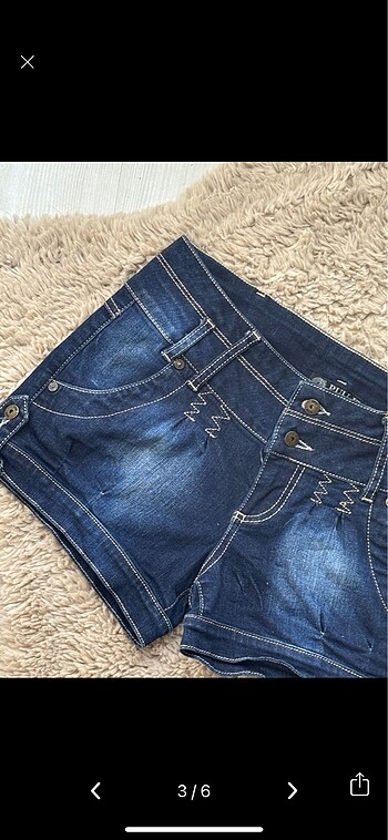 s Beden Y2k düşük bel denim şort