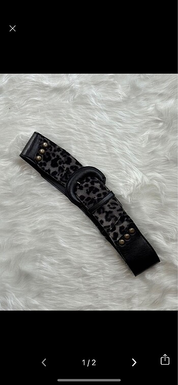 Y2k leopar kemer