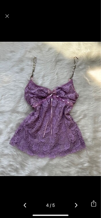 American Vintage Y2k lolita kurdele detay bluz dantelli