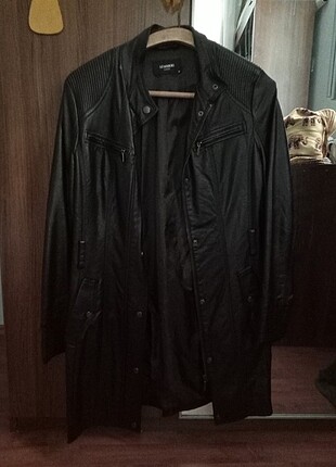 gotik uzun deri ceket