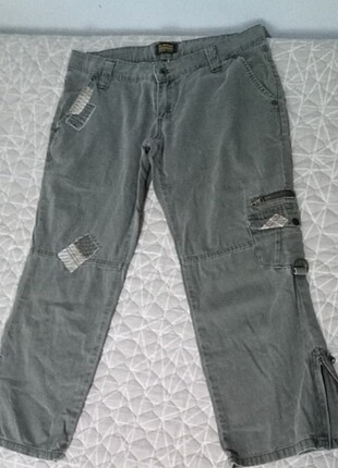 vintage yamalı pantolon