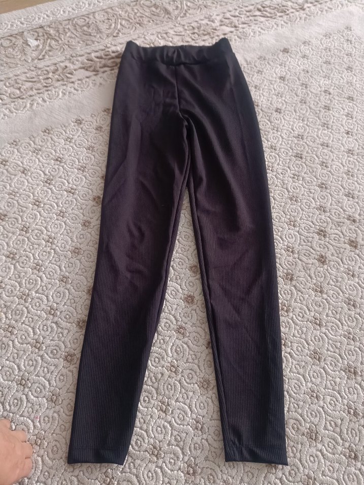 Siyah Kadın Midi Tayt - Görsel 2