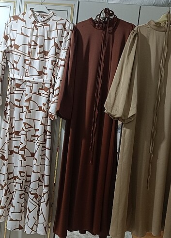 xxl Beden kahverengi Renk Yeni elbiseler