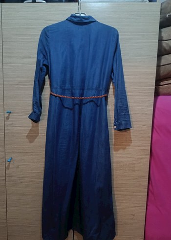 LC Waikiki Kadın Lacivert Uzun Kot Elbise