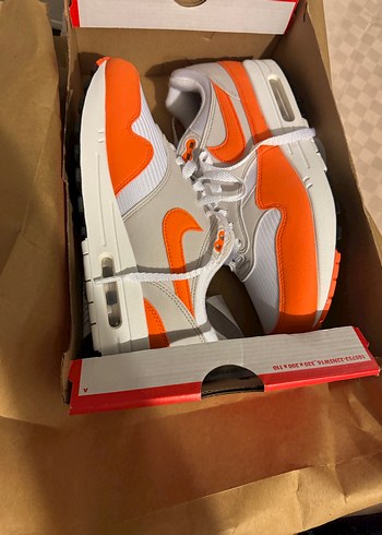 41 Beden Beyaz Turuncu Nike Air Max Kadın Spor Ayakkabı