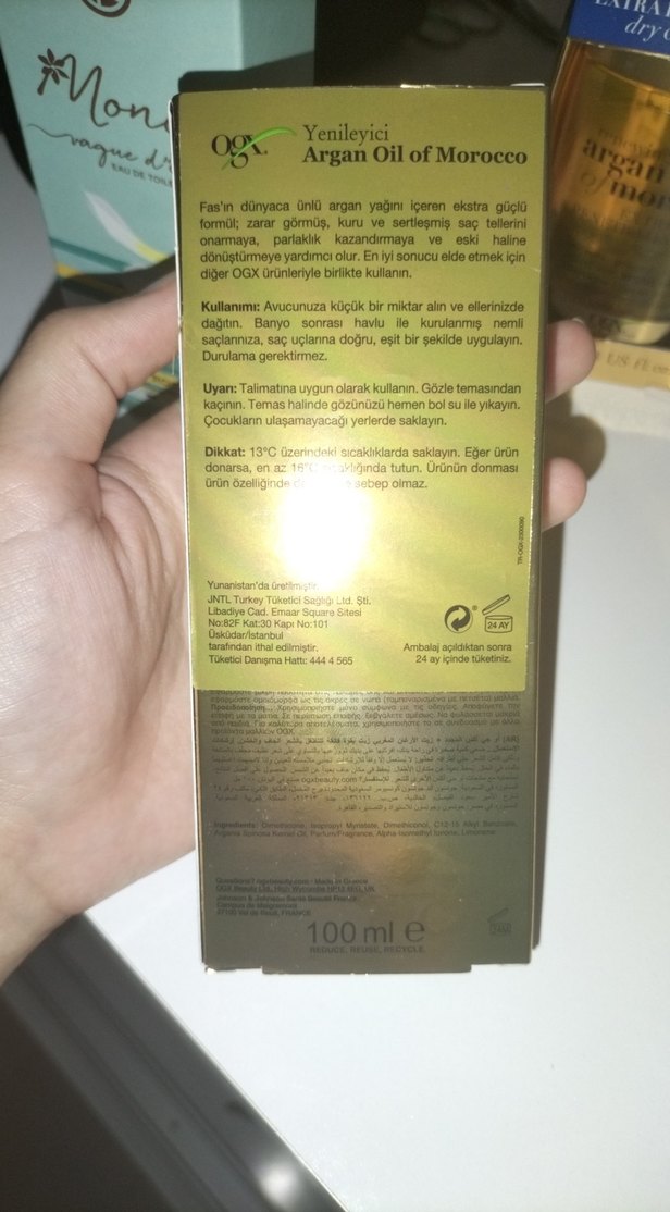 Argan Yağı İçeren Saç Yağı 100 ml - Görsel 2