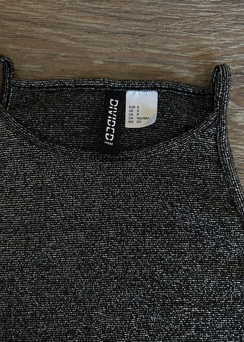 H&M Gri Yüksek Yakalı Örme Atlet