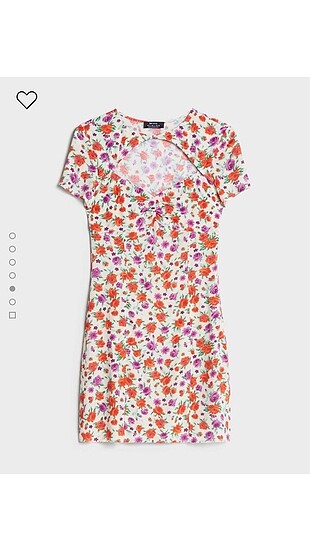 Bershka Çiçekli elbise
