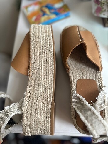 36 Beden Zara hasır platform sandalet