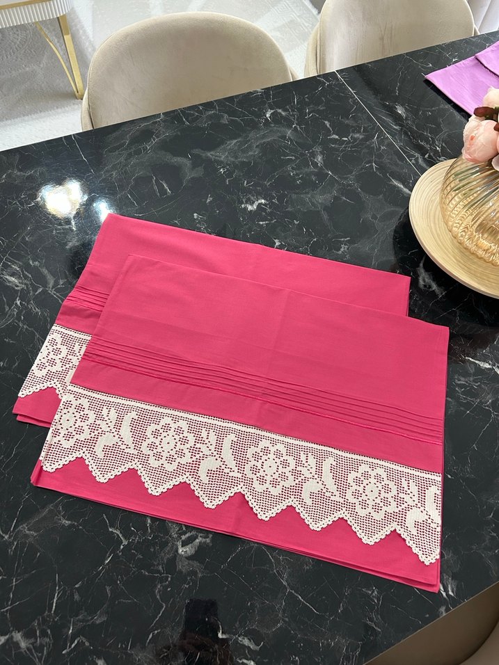 Dantelli Yastık Kılıfı Seti - Görsel 4