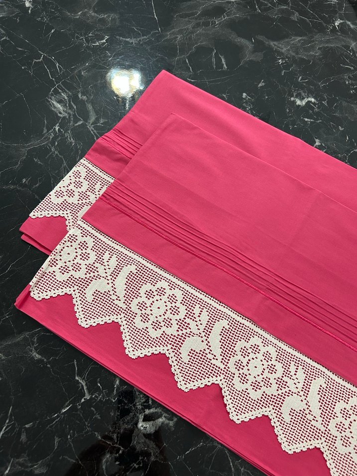 Dantelli Yastık Kılıfı Seti - Görsel 5