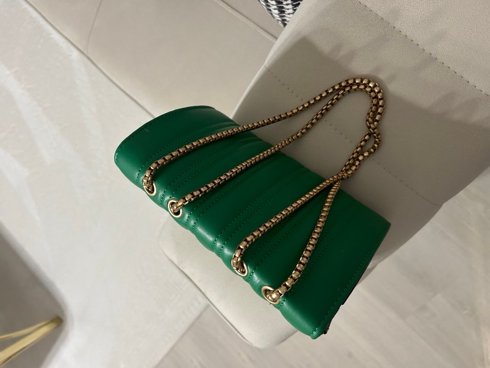 Yeşil Deri Kadın Çanta - Görsel 4