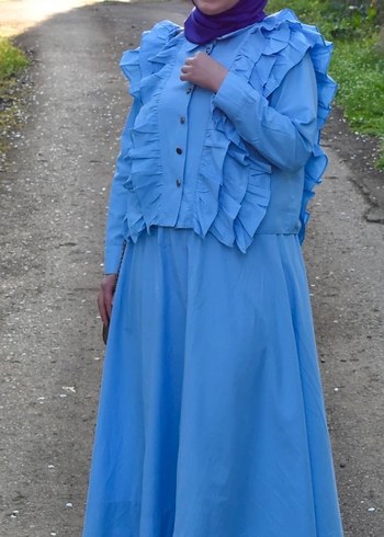 Bebe mavisi etekli takım - Görsel 4