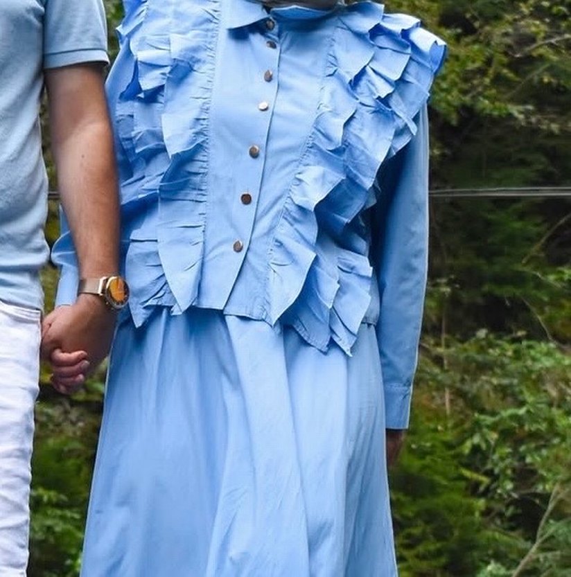 Bebe mavisi etekli takım - Görsel 2