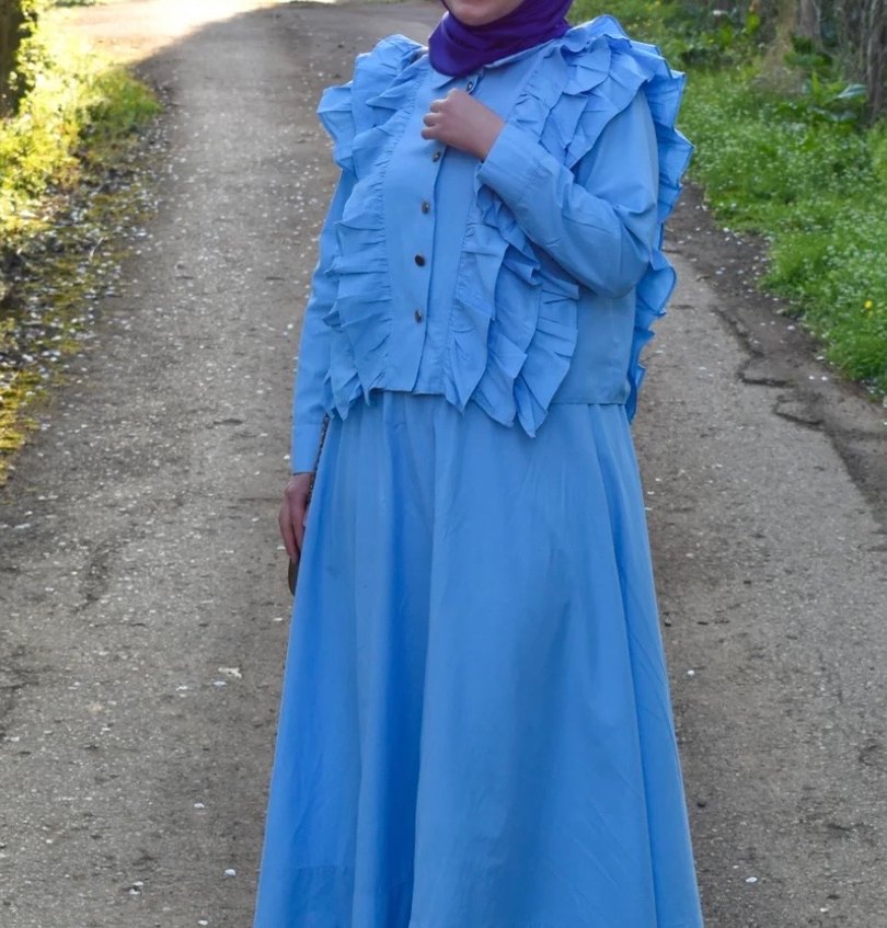 Bebe mavisi etekli takım - Görsel 4