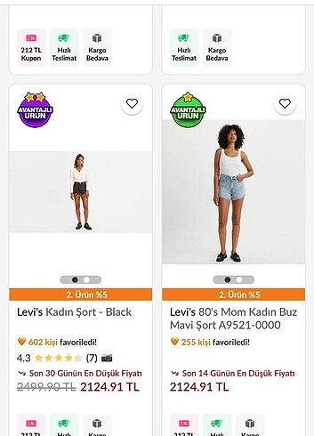 Levis Lewis sort 25 beden