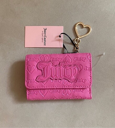 Orjinal Juicy Couture pembe cüzdan