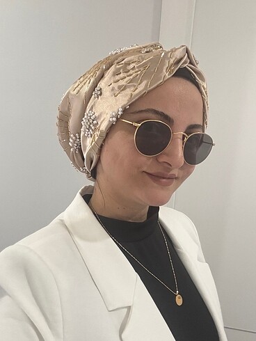 Ladrans İşlemeli Gold Renk Sıfır Bone