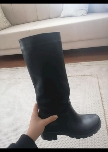 Siyah Deri çizme bot - Görsel 4