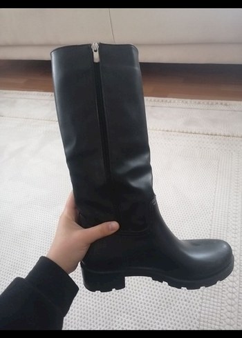 Siyah Deri çizme bot - Görsel 3