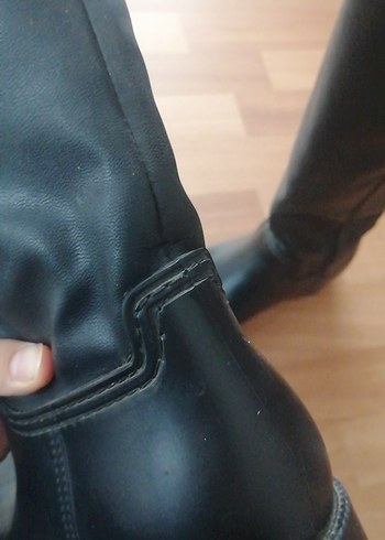 Siyah Deri çizme bot - Görsel 6