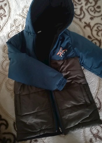 Erkek Çocuk Kapüşonlu Fermuarlı Mont - Görsel 3