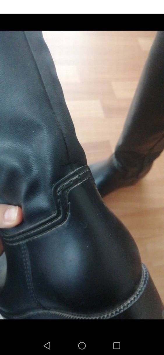 Siyah Deri Kadın Dizüstü Bot - Görsel 5