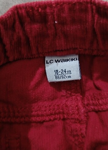 LC Waikiki Bebek kadife pantolon