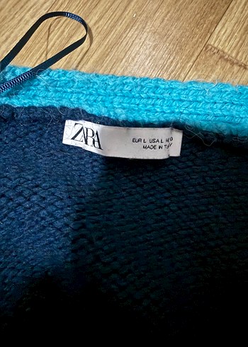 Mavi Triko Kadın Hırka - Görsel 2