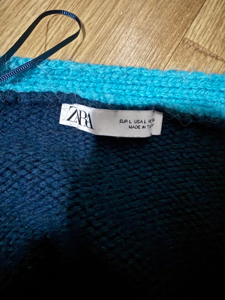 Mavi Triko Kadın Hırka - Görsel 2