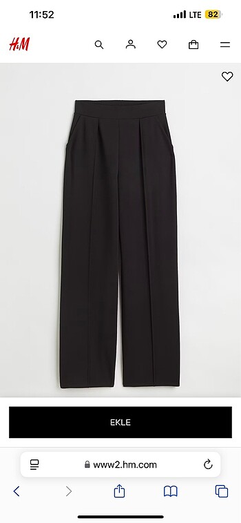 YÜKSEK BELLİ ŞIK PANTOLON H&M