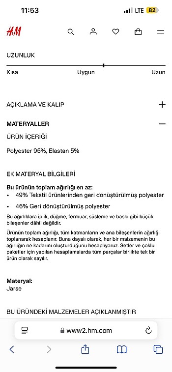 m Beden siyah Renk YÜKSEK BELLİ ŞIK PANTOLON H&M