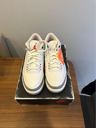 44 Beden Jordan 3 White Cement Reimagined 44,5 numara