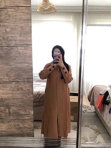 Kayra Kayra Hardal Rengi Uzun Gömlek Tunik