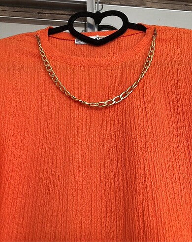 xs Beden turuncu Renk Crop T-shirt