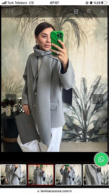 Lavinia Couture Bella Kaşmir Kaban